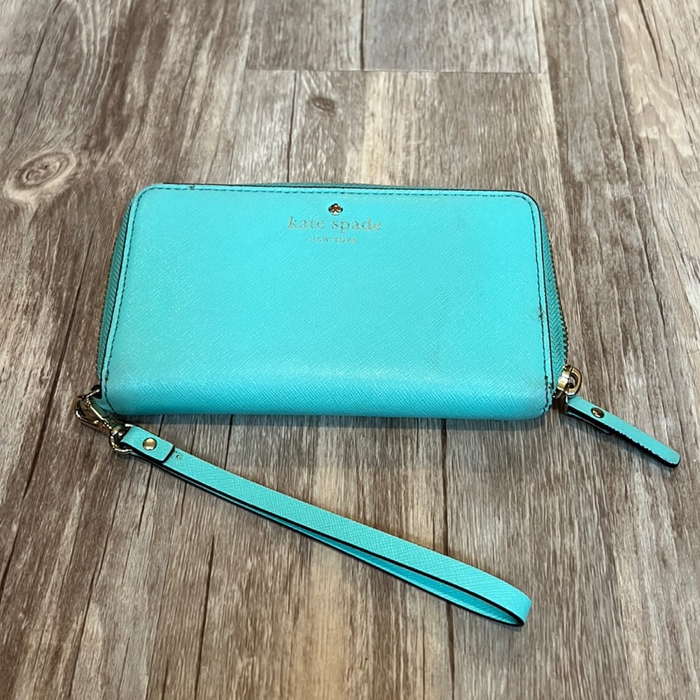 Kate Spade Turquoise Wallet - Picture 2 of 5